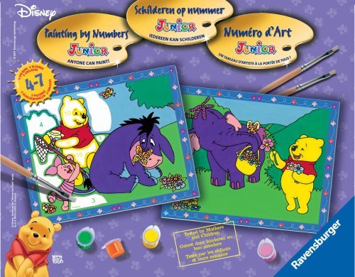 Childrens Toyshop  Toys : Paint By Numbers - Winnie the Pooh Happy Spring Days