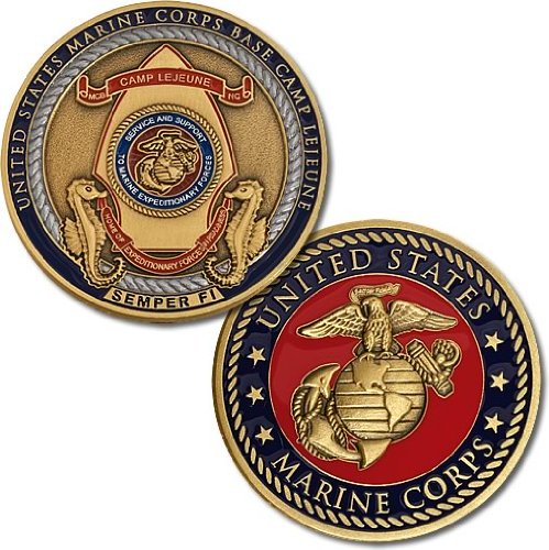 Marines Camp Lejeune Challenge Coin