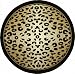 8'2 x 8'2 Tan Gabbeh Round Rug