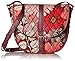 Vera Bradley Women's Signature Cotton Slim Saddle Crossbody Purse