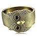 Merdia Vintage 50mm Width Wide Owl Women Cuff Bracelets Bronze