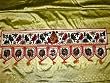 Toran White Ganesha Hand Embroidered Wall Tapestry Topper Valance