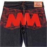RMC X 4A Star red embroidery denim jeans REDM2908