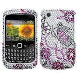 Elegant Butterfly Diamante Protector Cover for RIM BlackBerry 8520 (Curve), ....