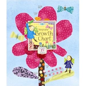 Hot Pink Flower Growth Chart by EeBoo