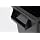 Continental H8322BK 23-Gallon Wall Hugger LLDPE Waste Receptacle with Handles, Rectangular, Black
