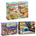 Melissa & Doug Deluxe 48 Piece Floor Puzzle Bundle: Solar System 48 Piece, Dinosaur 48 Piece, and Underwater 48 Piece