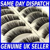 10 Pair Black Long HANDMADE Voluminous False Eyelash Eye lashes by Boolavard
