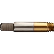 Union Butterfield TN1785 High-Speed Steel Spiral Point Tap, TiN Coated, Round Shank with Square End, Plug Chamfer