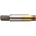 Union Butterfield TN1785 High-Speed Steel Spiral Point Tap, TiN Coated, Round Shank with Square End, Plug Chamfer