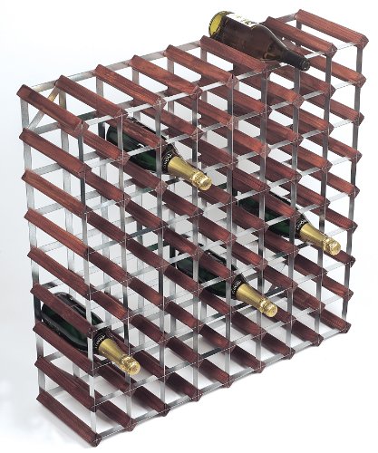 Rta From Samuel Groves 8 x 8 72-Bottle Stained Pine/ Galvanised Steel Kit