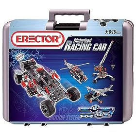 Erector Motorized Racing Car & More - 643 pc Metal Construction Set