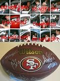2011-2012,SAN FRANCISCO 49ERS,TEAM,SIGNED,AUTOGRAPHED,NFL LOGO FOOTBALL WITH PROOF + COA,JIM HARBAUGH,VERNON DAVIS,ALEX SMITH,PLUS MORE TOTAL OF 28