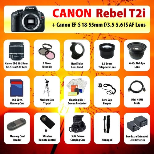 Buy Canon EOS Rebel T2i (550D) Digital SLR Best Price with Fast Shipping.