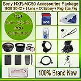 Advanced Accessories Kit for Sony Hxr-mc50u Hxrmc50u Mc-50u Advanced Access ....