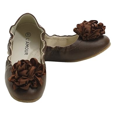 Girls brown dress shoes