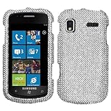 Silver Crystal Bling Diamond Protector Case for Samsung Focus SGH-i917