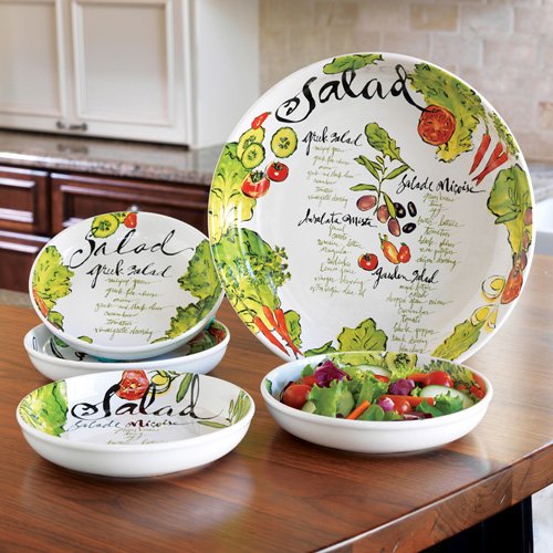 Tabletops Unlimited 5-Piece Garden Salad Bowl Set