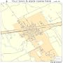 Street & Road Map of Kerens, Texas TX - Printed poster size wall atlas of your home town