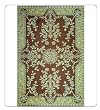 Outdoor Area Rug or Kitchen Mat - 4 X 6 Brown Patio Indoor Outdoor Area Rugs Reversible & Waterproof