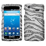Rhinestones Protector Case for Samsung Captivate i897, Zebra Stripes Full D ....