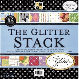 Diecuts with a View All-Occasion 12-by-12-Inch Glitter Scrapbook Paper