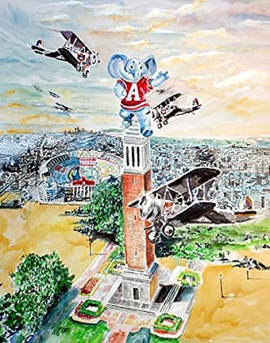 Big Al's Defensive Stand - Canvas Print - Alabama Crimson Tide - Saban