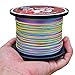 Sougayilang 500m/547Yards 4 Strands 12lb-72lb Multifilament Pe Superbraid and Braided Fishing Line (Grey Yellow Black Green Multicolor)
