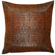 Decorative Cushion Cover in Silk India Gifts 16x16 inches (bcbr321)
