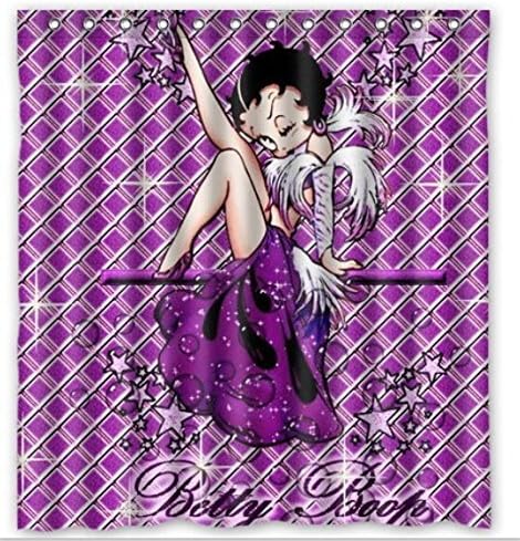 TT Family Window Curtain Custom Betty Boop with Rings Fabric with Ringstandard Size 52"x63" (One Piece)
