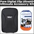 Ultimate Accessory Kit For The Pure Digital Flip Video Camera UltraHD Camcorder 3rd Generation FVU32120B, U32120W NEWEST MODEL Includes Slim Protective Hard Case + Clear LCD Screen Protectors Ultimate Accessory Kit For The Pure Digital Flip Video Camera UltraHD Camcorder 3rd Generation FVU32120B, U32120W NEWEST MODEL Includes Slim Protective Hard Case + Clear LCD Screen Protectors