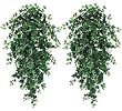 TWO 51" Ivy Artificial Hanging Greenery Bushes