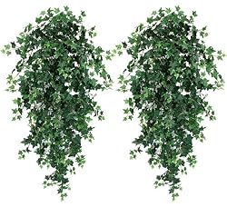 TWO 51" Ivy Artificial Hanging Greenery Bushes