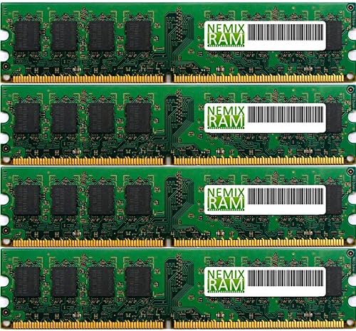 NEMIX RAM 16GB (4 x 4GB) PC3-12800 ECC Unbuffered 2Rx8 HP A2H32AV memory module