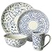 Hibiscus 16-pc. Dinnerware Set - Blue