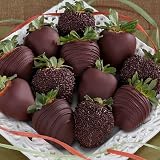 12 Dreamy Dark Chocolate Covered Strawberries by Golden State Fruit Cheap