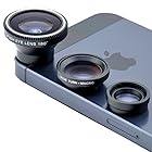 Acesori A-ILK Smartphone Camera 4-Piece Kit with 3 Lens and Microfiber Cloth