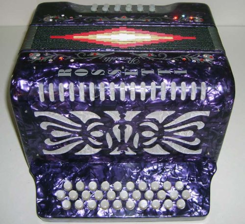Rossetti, 3112 PUR FBE, 31 Button Accordion 12 Bass, Key of F-B-E, Purple On Sale