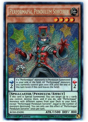 Yu-Gi-Oh! - Performapal Pendulum Sorcerer (BOSH-EN090) - Breakers of Shadow - 1st Edition - Secret Rare
