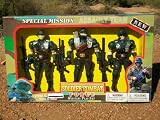 3 DELUXE SOLDIER ACTION HERO COMBAT FORCE PLAY SET FIGURES