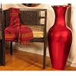 Shopping The Globe Tall Red Lacquer Floor Vase - 36 Inch ~ Shopping The Globe