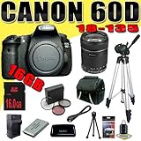 Canon EOS 60D 18 MP CMOS Digital SLR Camera w/ Canon EF-S 18-135mm f/3.5-5. ....