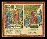 J. A. Bj���rk (Jesus answered the Pharisees, Maria, Tr���sterin the afflicted) Black Wood-Mounted Art Poster Print - 13