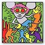 Andy Mouse von Keith Haring Kunstdruck von Rare Posters