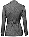 Awesome21 Women's Beautiful Fit Classic Double Breasted Trench Coat