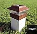 10 Pack CUSTOM WOOD GRAIN TEXTURE 4X4 SOLAR POST CAP (THIS LIGHT WILL FIT VINYL POSTS THAT ARE 4