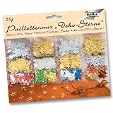 Folia 2510 - Paillettenmix Deko-Sterne, 25 g