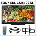 Sony Bravia® Z Series KDL-52Z5100 52-inch 1080P 240HZ LCD HDTV + Wall Mount Accessory Kit