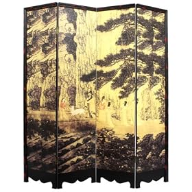 High Quality Value Asian Design Style - 72 Golden Forest Decorative Art Print Room Divider... by ORIENTAL FURNITURE