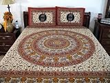 3P MANDALA ELEPHANT BEDDING SET COTTON BEDSPREAD INDIAN